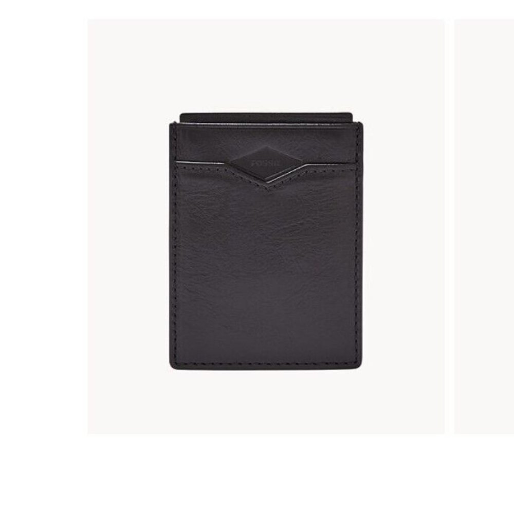 Fossil Mykel Leather Magnetic Card Case